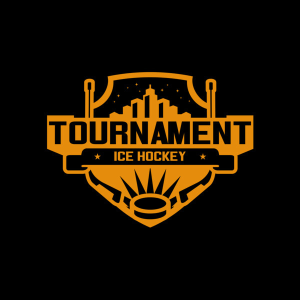 Tournament Ice Hockey logo template 02 Thumbnail
